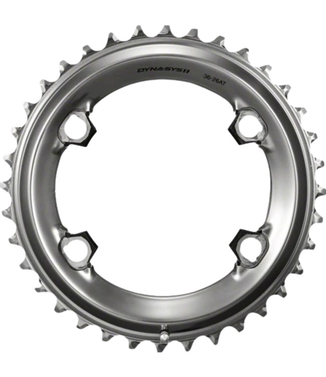 Shimano Shimano, 36T, 11sp, BCD: 96mm, 4 Bolt, SM-CRM90, Outer Chainring, Grey