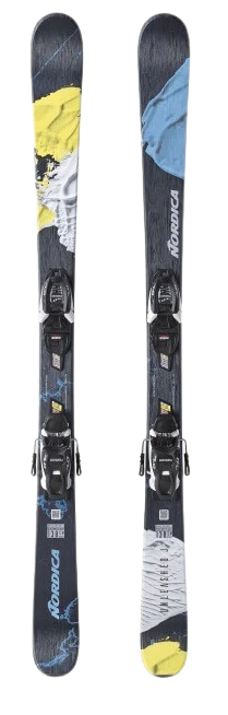 Nordica, Unleashed J 2025 Blue/Yellow [w/ Marker Jr 7 FDT WB Nordica, Unleashed J 2025 Blue/Yellow [w/ Marker Jr 7 FDT WB