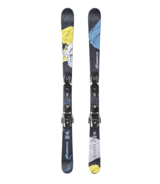 Nordica Nordica, Unleashed J 2025 Blue/Yellow [w/ Marker Jr 4.5 FDT WB binding]