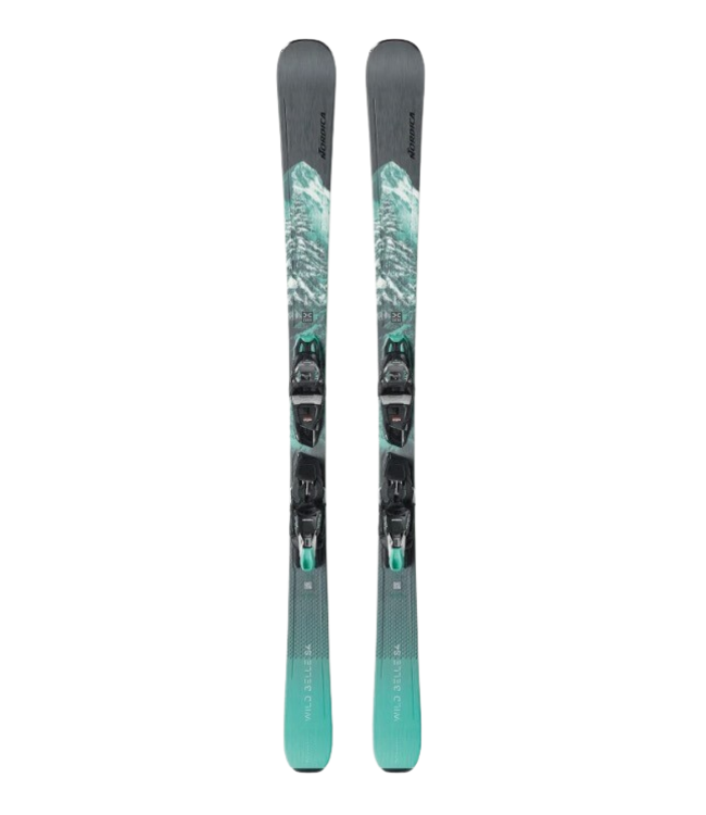 Nordica, Wild Belle DC 84 w/TP2 Light 11 Bindings 2025 Black/Teal