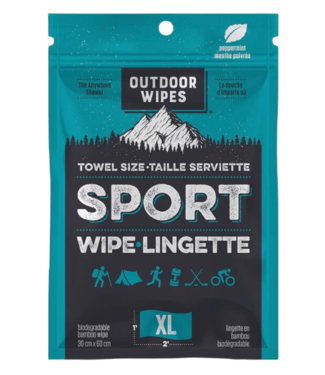 The Anywhere Shower, Outdoor WipesSport Wipe 100% Biodegradable Peppermint
