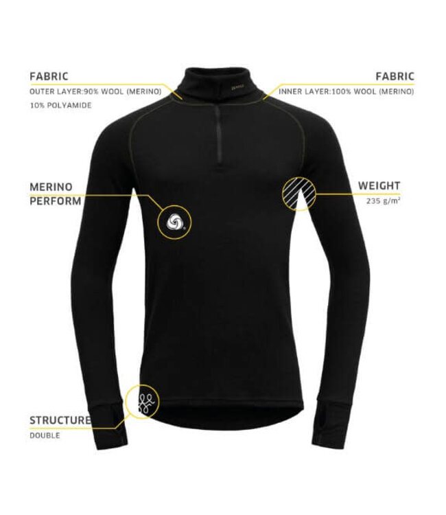 Devold, Expedition Merino 235 Zip Neck