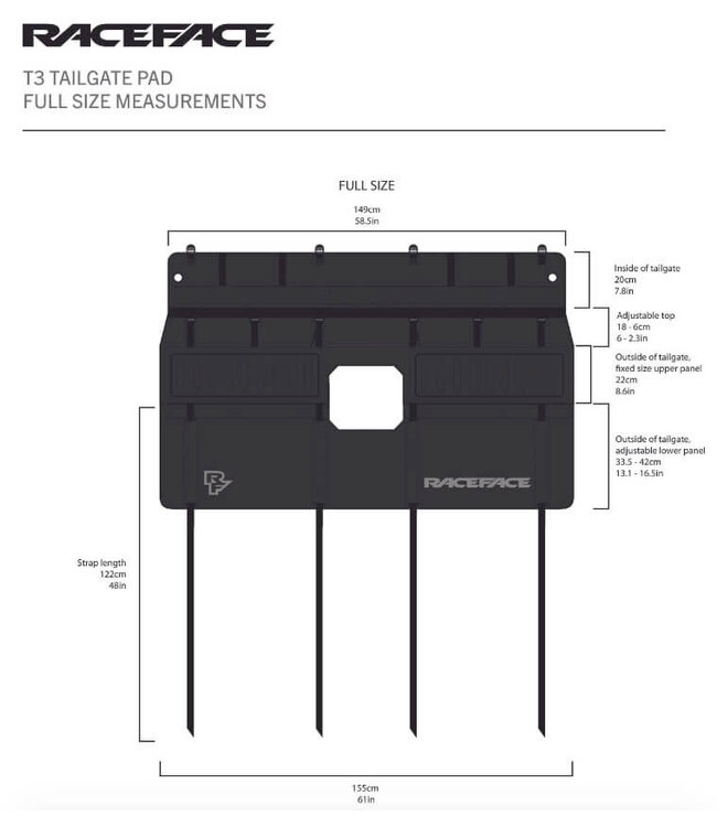 RaceFace, T3 Tailgate Pad