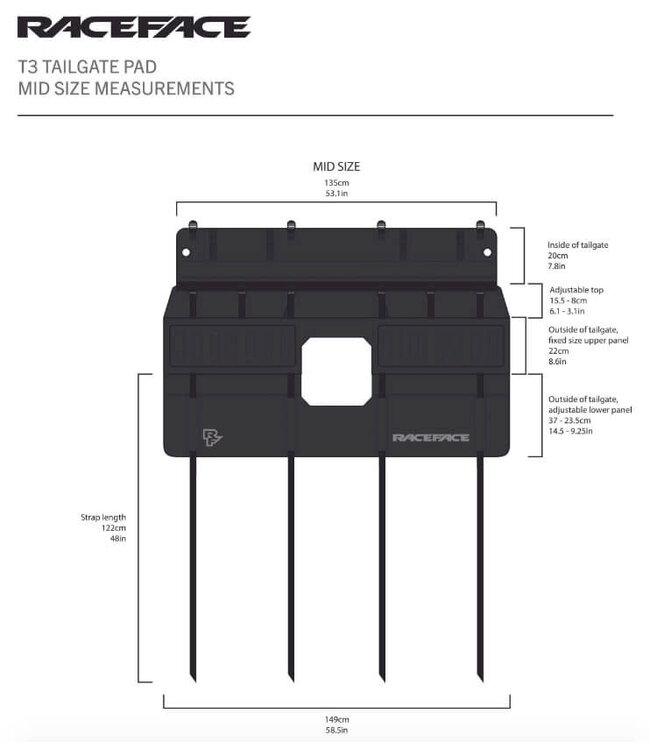 RaceFace, T3 Tailgate Pad