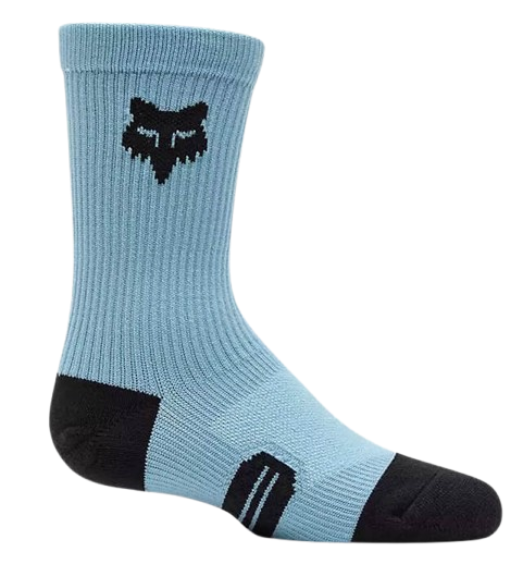 Fox Racing Ranger Crew Socken Für Jungen (Youth 6) | 15,2 Cm, Mit Kompressionsstütze & Mesh-Zonen | Mountainbike & Alltag