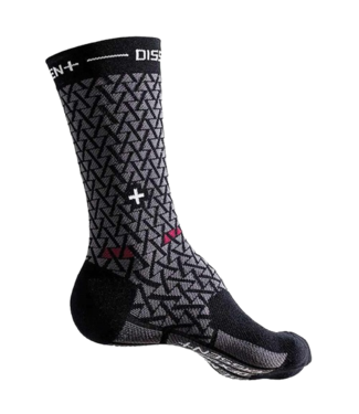 Dissent, Genuflex Crew Protect 8" SEMENUK, Compression Socks, Black,
