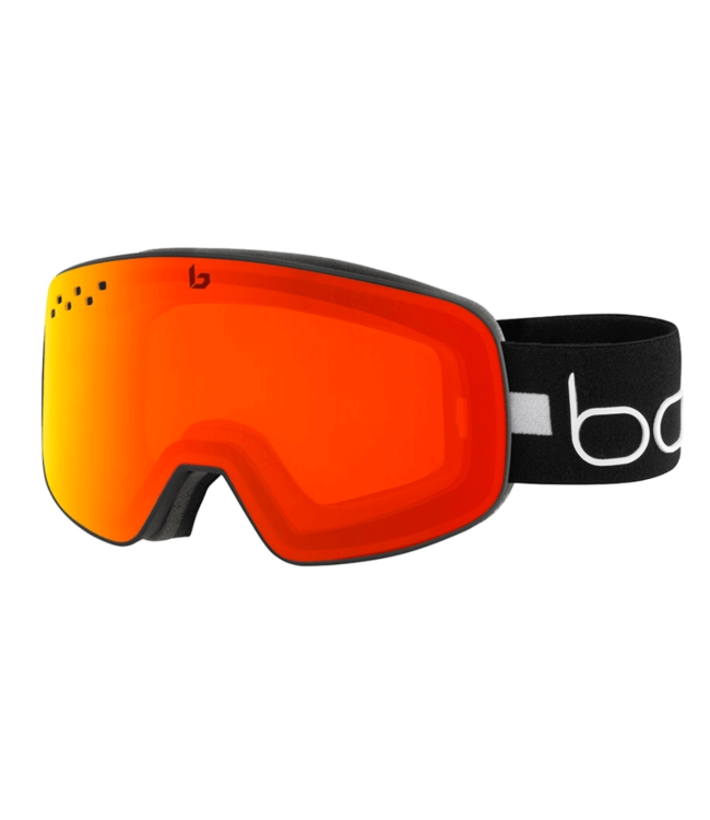 Bolle, Nevada Goggle, Matte Black Line/ Photochromic Fire Red