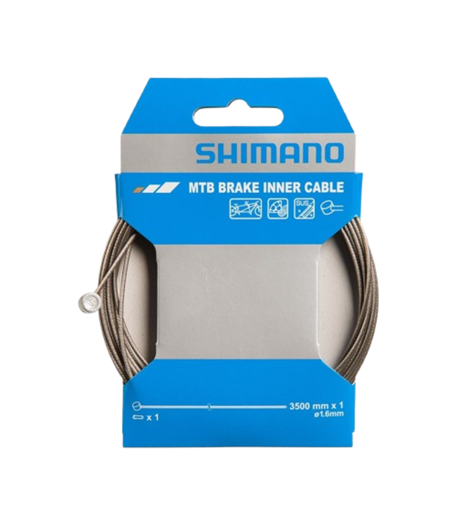 Shimano, Brake Cable, Stainless, MTB Tandem, 1.6 x 3500mm
