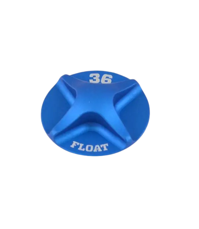 Fox, Spring Hardware: 2014 36 FLOAT Air Topcap Assemblies, A1, Blue Ano