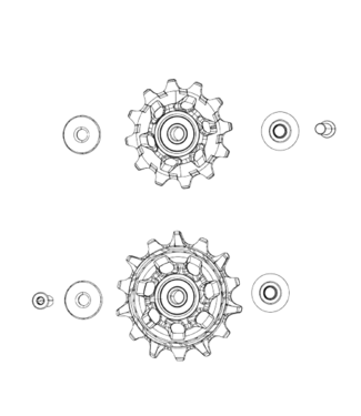 SRAM SRAM, GX Eagle AXS Pulley Kit, GX Eagle AXS, Kit