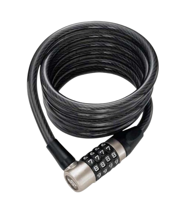 OnGuard, OG 5821, Coil cable with combination lock, 10mm x 150cm (10mm x 4.9')