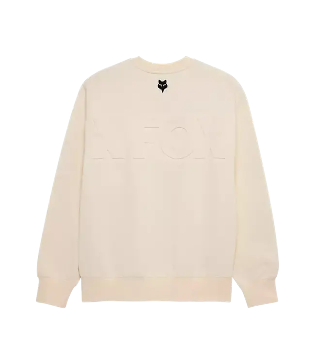 Fox, Moto-X Oversized Fleece Crews Off White