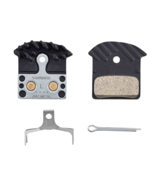 Shimano Shimano, J04C Metal Pad with Fin/Spring/Split Pin (Pair)