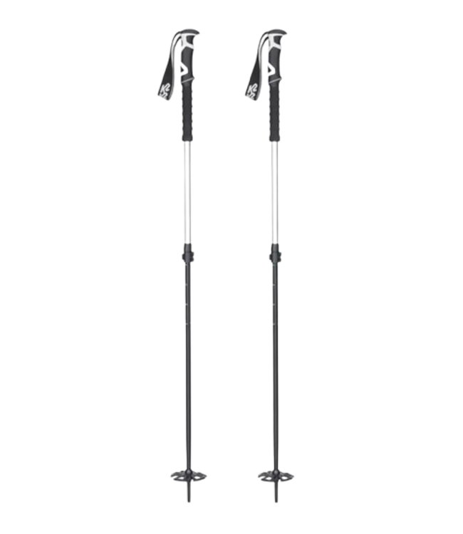 K2, Lockjaw Aluminum/EVA Poles Silver OS