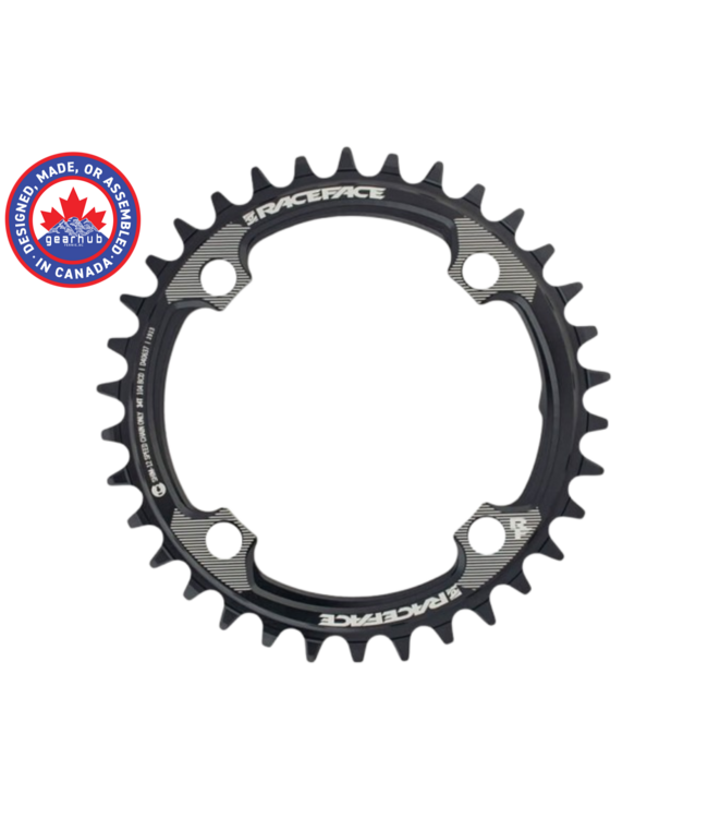 Race Face, 104 BCD 34T Chainring (Shimano 12s) Black