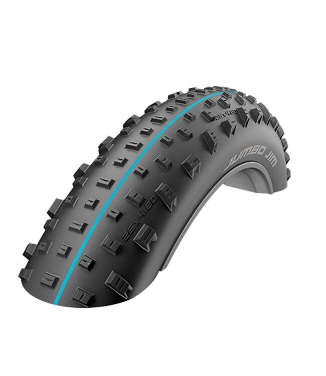 Schwalbe, Jumbo Jim Addix, fat Tire, 26"x4.80, Folding, Tubeless Ready, Addix Speedgrip, SnakeSkin, 127TPI, Black