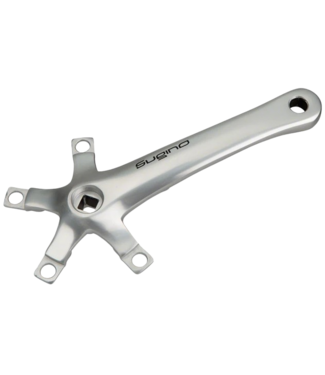 Sugino XD600 Tandem Crank Arm - 175mm, Right Front, Square Taper JIS Spindle Interface, Silver