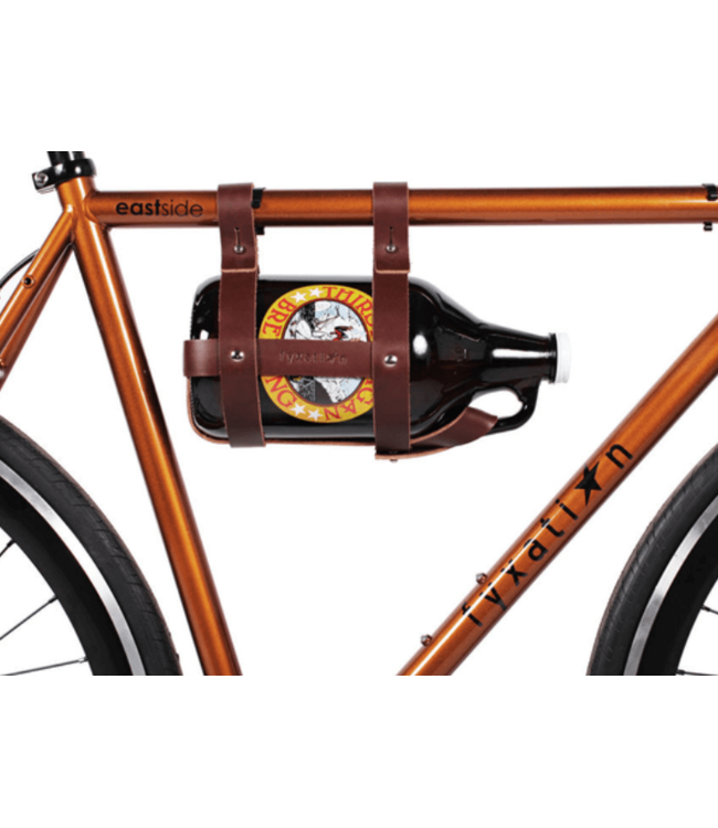 Fyxation, Leather Growler Holder, Black