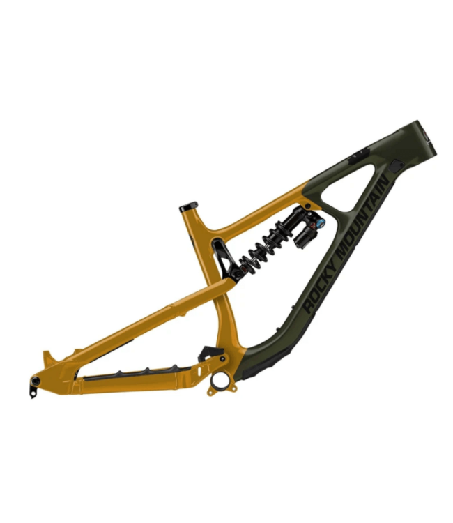 Rocky Mountain, Slayer Carbon Frameset Green/ Gold. 2022