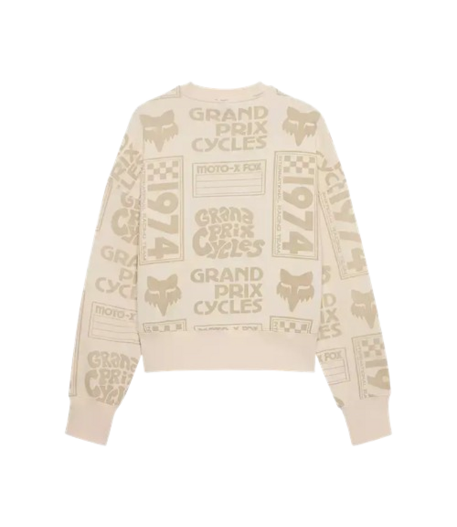 Fox, Circa 74 Oversized Fleece Crews Ws Off White