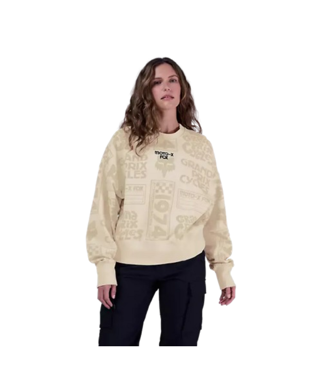 Fox, Circa 74 Oversized Fleece Crews Ws Off White