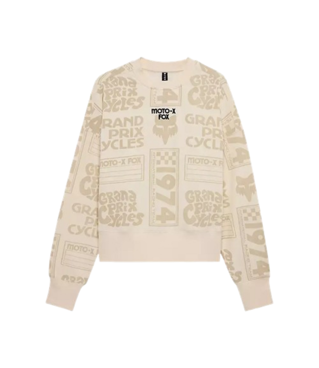 Fox, Circa 74 Oversized Fleece Crews Ws Off White