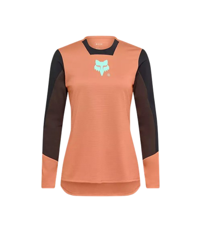 Fox, Defend Ls Jersey Elevated Ws Caramel Brown