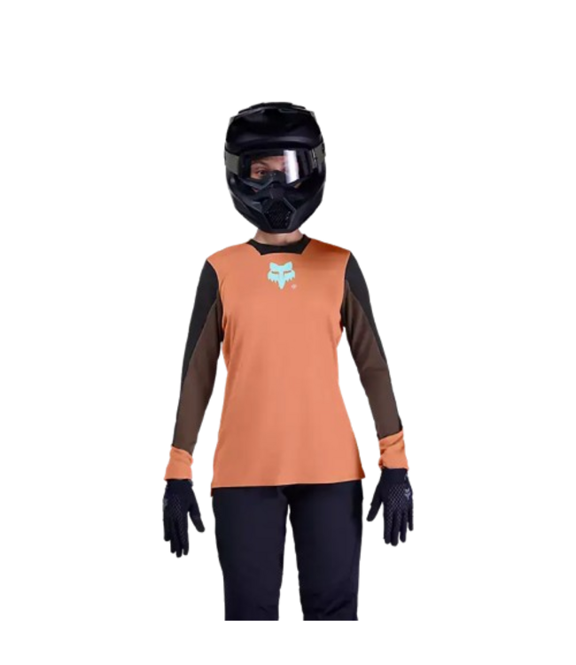 Fox, Defend Ls Jersey Elevated Ws Caramel Brown