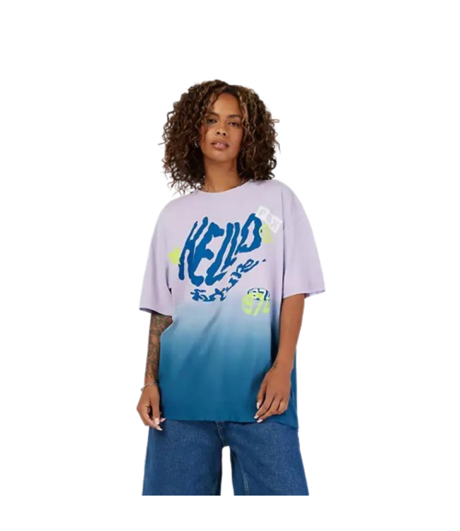 Fox, Hello Future Oversized Tee  Ws Lilac Purple