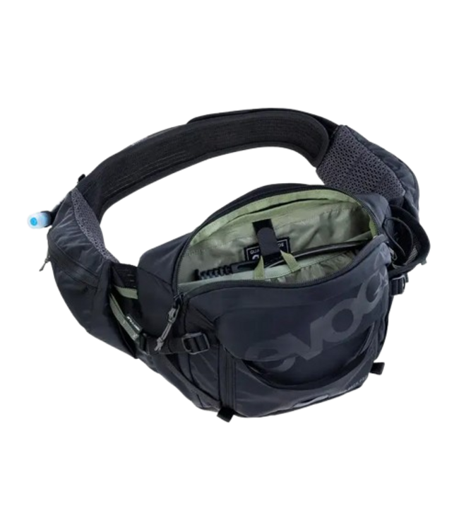 EVOC, Hip Pack Pro 3 +1.5L Bladder, Hip Pack, 3L, Included (1.5L), Dusty Pink/Carbon Grey