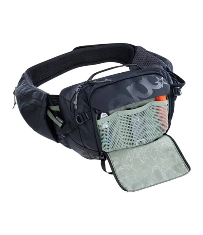 EVOC, Hip Pack Pro 3 +1.5L Bladder, Hip Pack, 3L, Included (1.5L), Dusty Pink/Carbon Grey