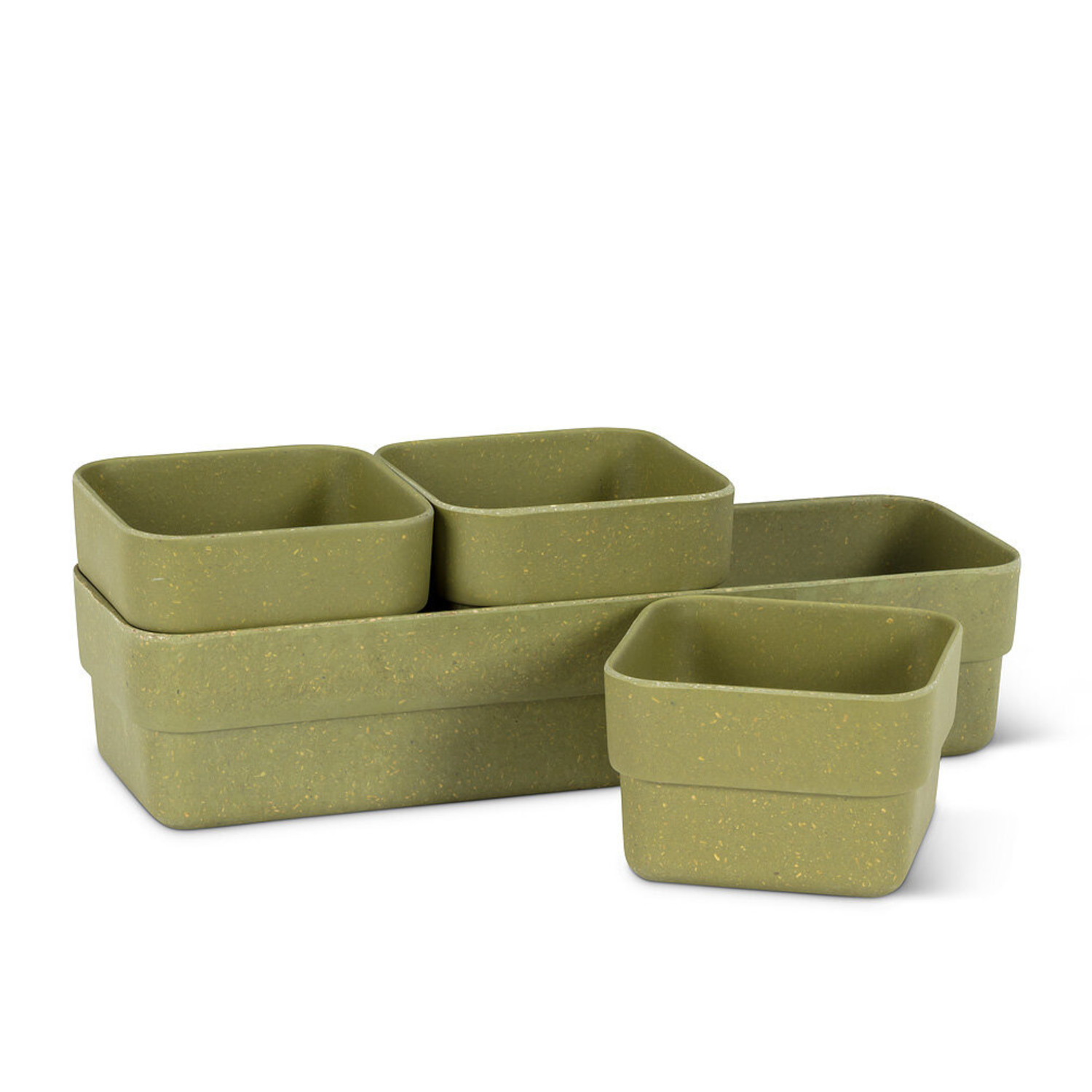 3-1/2” Square Biodegradable Pots & Tray Set