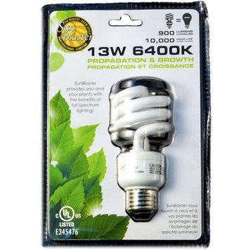 YELLOW Sunblaster Grow Light CFL Bulbs