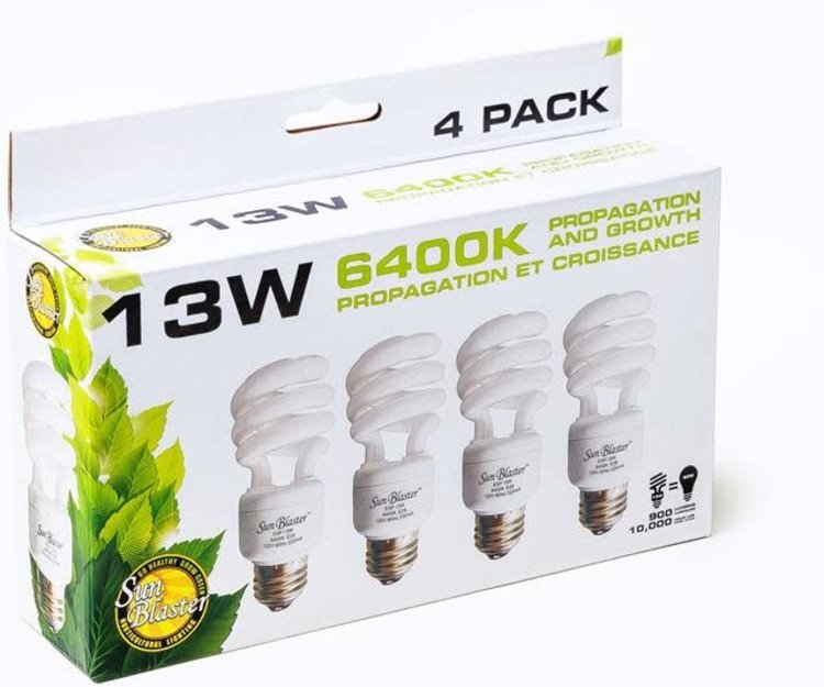 YELLOW Sunblaster Grow Light CFL Bulbs