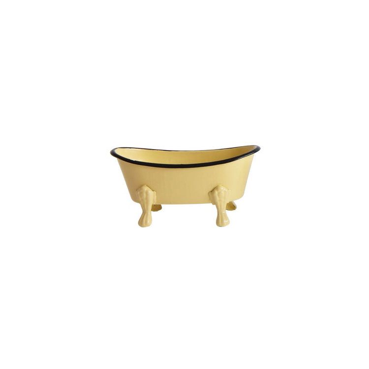YELLOW Metal Clawfoot Tub Pots