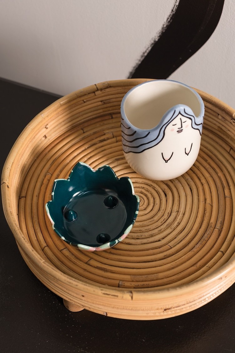 YELLOW Blue Mermaid Pots