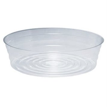 YELLOW Clear Plastic Saucer - Extra Deep