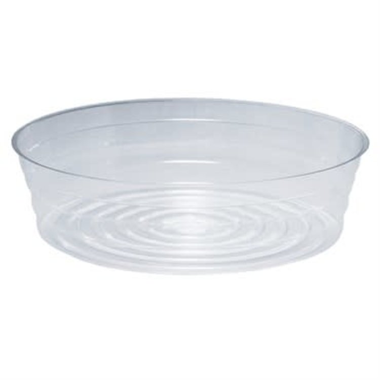 YELLOW Clear Plastic Saucer - Extra Deep
