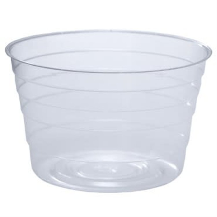 YELLOW Clear Plastic Saucer - Extra Deep