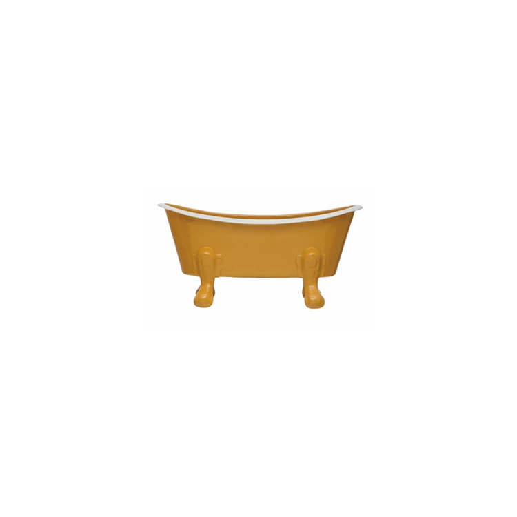 YELLOW Metal Clawfoot Tub Pots