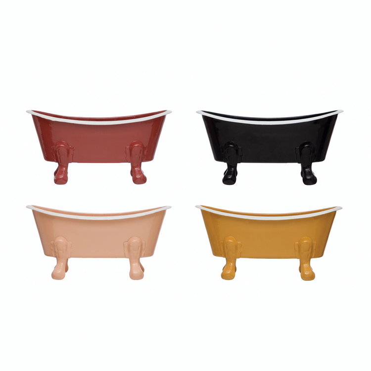 YELLOW Metal Clawfoot Tub Pots