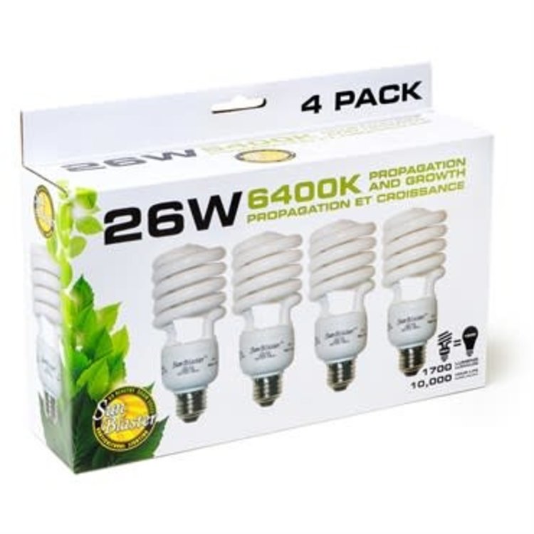 YELLOW Sunblaster Grow Light CFL Bulbs