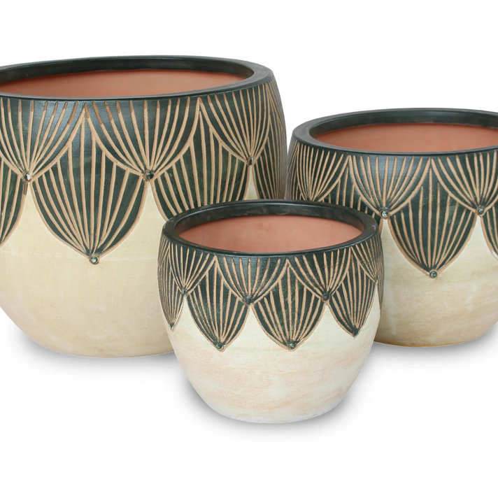 XL White clay Pot I – Interior By Birk