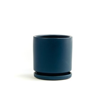 Momma Pots Cylinder w/ Saucer Midnight Blue