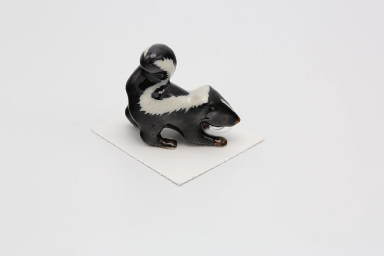 YELLOW Stinker Skunk Porcelain Miniature