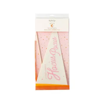 YELLOW Hocus Pocus Felt Banner