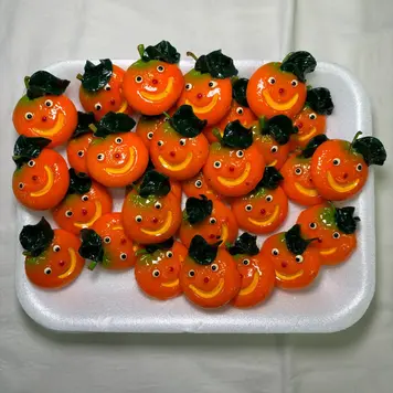 YELLOW Happy Orange Kitchen Magnet