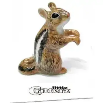 YELLOW Chipper Chipmunk Porcelain Miniature