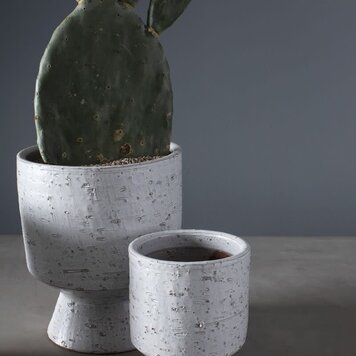 YELLOW Adelhart Textured Footed Pot 5 inch
