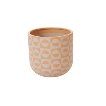 YELLOW Sun Dial Pot 14 inch